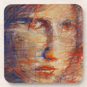 Abstract Face Coaster