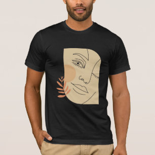 Abstract Face Colourful Artsy Fun Whimsical Modern T-Shirt