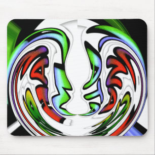 Abstract Face Hakuna Matata Art Print Mouse Pad