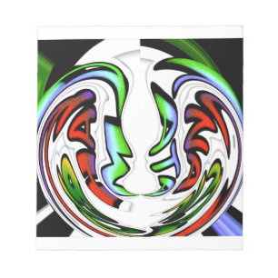 Abstract Face Hakuna Matata Art Print Notepad