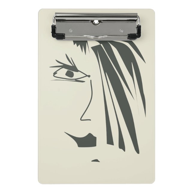 Abstract face . mini clipboard (Front)