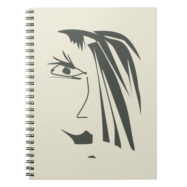 Abstract face . notebook (Front)