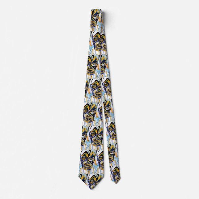 Abstract face of an alien tie (Front)
