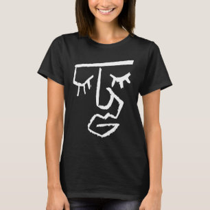 Abstract Face One Line Women Men Kids Boys Girls T T-Shirt