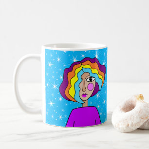 Abstract Face Stylised Art Mug