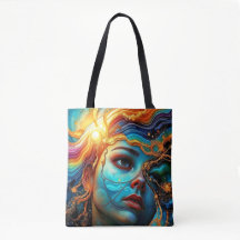 Abstract Face Tote