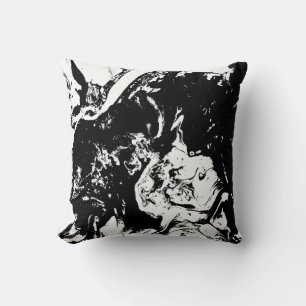 Abstract Faces Incidental Art Cushion