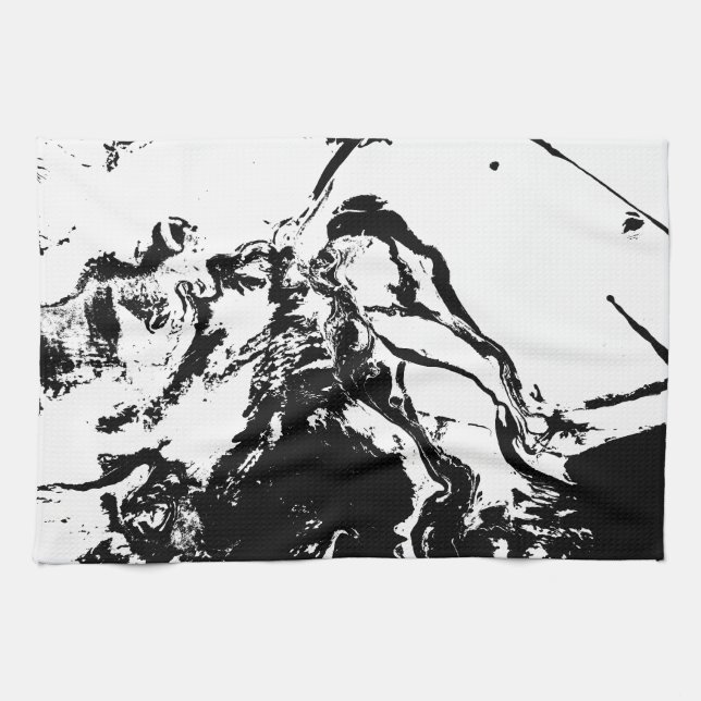 Abstract Faces Incidental Art Kitchen Towels (Horizontal)