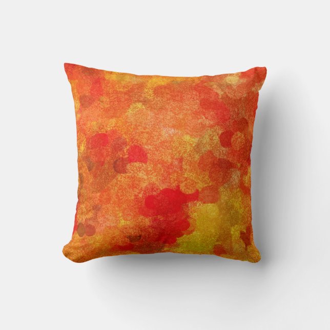 Abstract Fall Autumn Season Colours Cushion (Front)