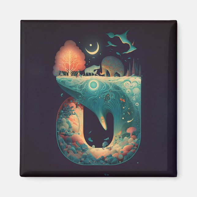 Abstract Fantasies World of Impossible Objects Magnet (Front)