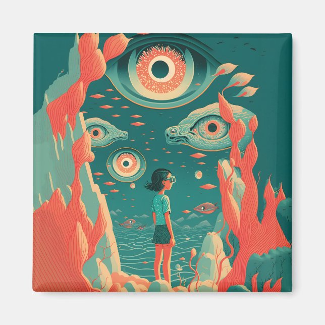 Abstract Fantasies World of Impossible Objects Magnet (Front)