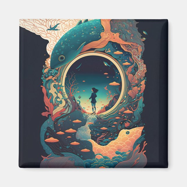 Abstract Fantasies World of Impossible Objects Magnet (Front)