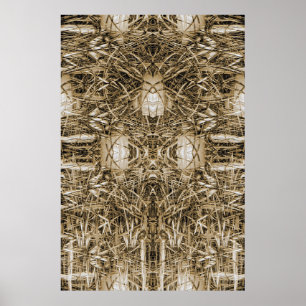 Abstract fantasy construction poster