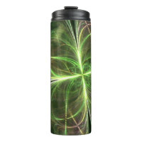 Abstract Fantasy Four Leaves Green Clover