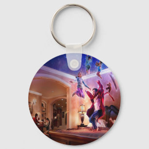 Abstract Fantasy Peter Pan Celebration Key Ring