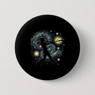 Abstract Fastpitch Softll Hitting Softll Into The  6 Cm Round Badge