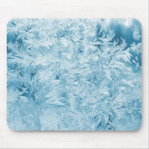 Abstract feathers and snowflakes  mouse pad