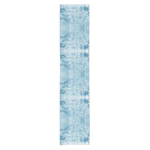 Abstract feathers and snowflakes   short table runner