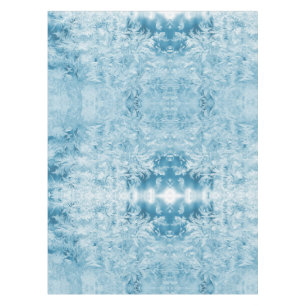 Abstract feathers and snowflakes tablecloth