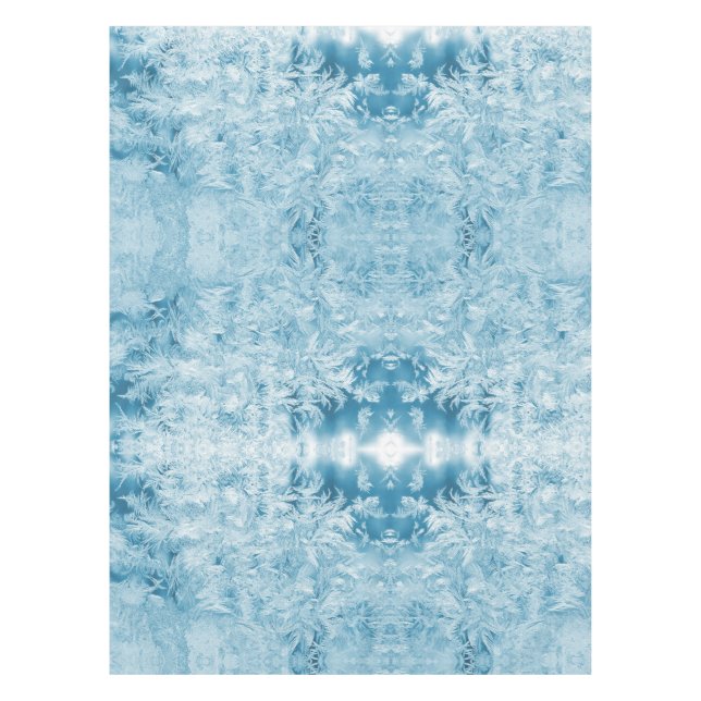 Abstract feathers and snowflakes  tablecloth (Front)