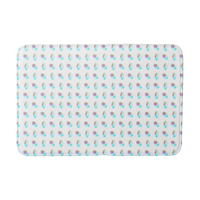 Abstract Feathers Bath Mat (Front)