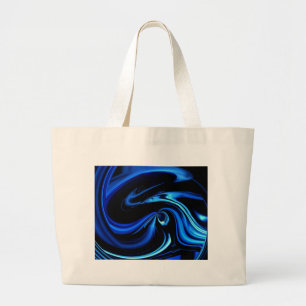 Abstract Feeding The Blue Whale Large Tote Bag