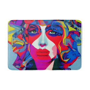 Abstract Female Bath Mat