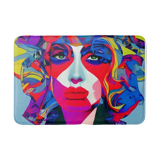 Abstract Female Bath Mat (Front)