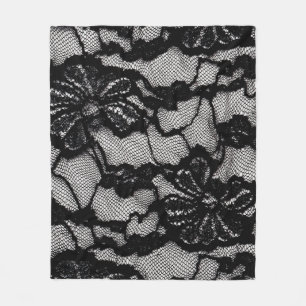 Abstract female black and white dress as backgroun fleece blanket