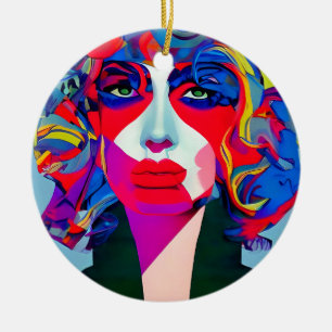 Abstract Female Ceramic Ornament