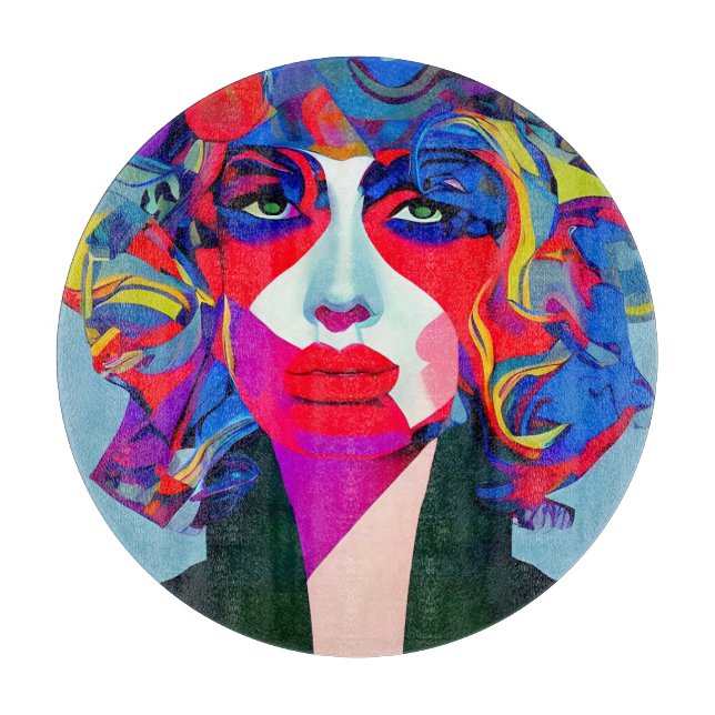 Abstract Female Cutting Board (Front)