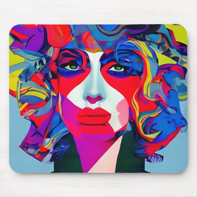 Abstract Female Mouse Pad (Front)