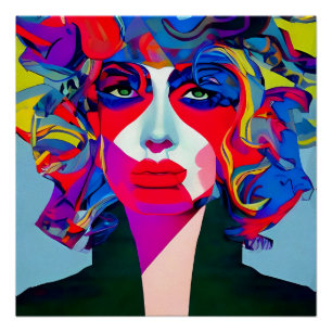 Abstract Female Poster