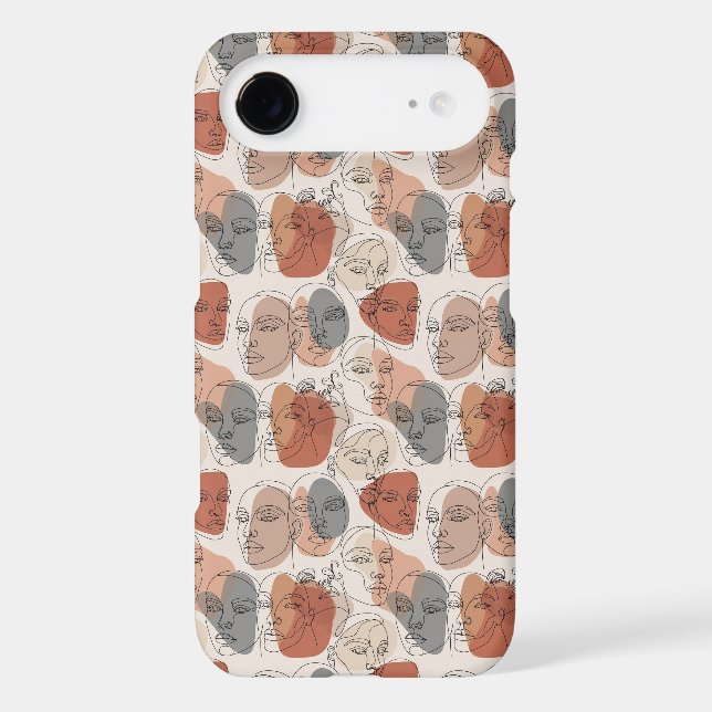 Abstract Feminine Face Pattern (Back)