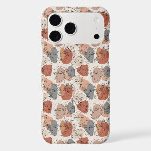 Abstract Feminine Face Pattern