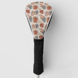 Abstract Feminine Face Pattern Golf Head Cover