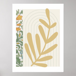 Abstract Fern Leaf Poster