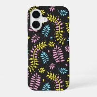 Abstract Fern Leaves-Bold Colours