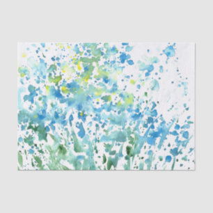 'Abstract Field of Flowers' Tissue Paper