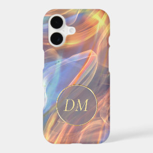 Abstract Fiery Glow Monogram