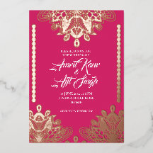 Abstract Filigree on Fuchsia