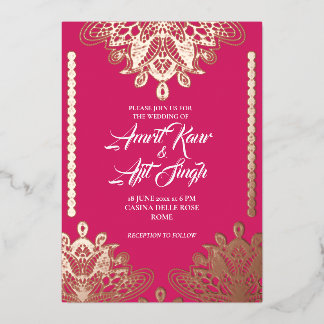 Abstract Filigree on Fuchsia
