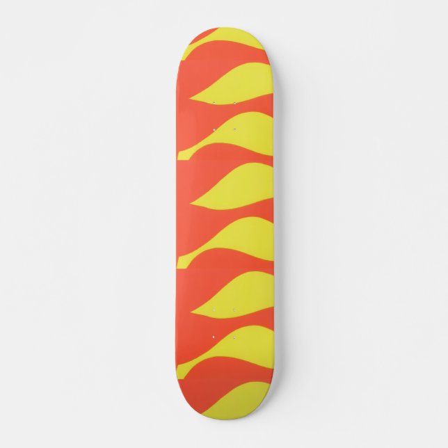 Abstract Fire Skateboard Deck (Front)