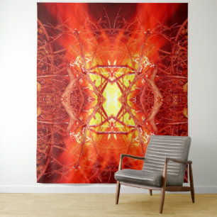 Abstract Fire Tapestry