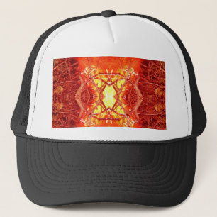 Abstract Fire Trucker Hat