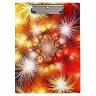 Abstract Fireworks Stars Background Clipboard