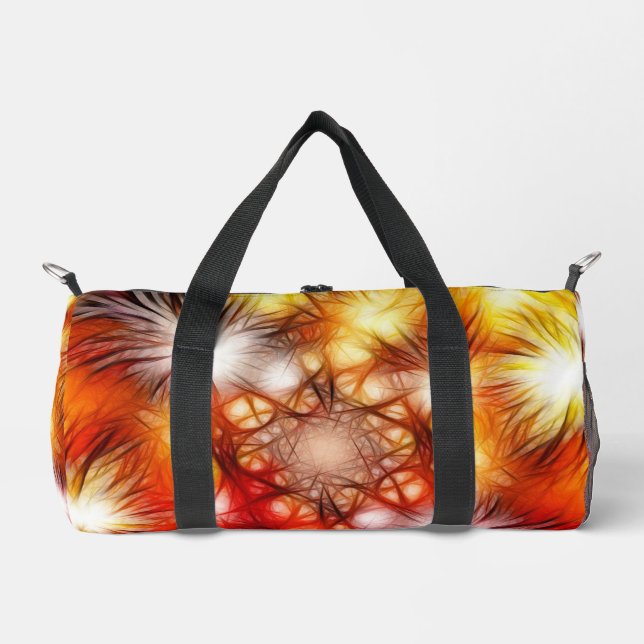 Abstract Fireworks Stars Background Duffle Bag (Front)