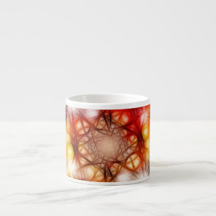 Abstract Fireworks Stars Background Espresso Cup