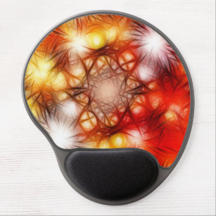 Abstract Fireworks Stars Background  Gel Mouse Pad