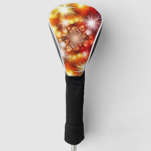 Abstract Fireworks Stars Background Golf Head Cover
